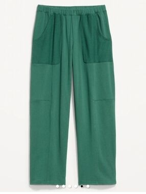 Old Navy Mid-Rise SoComfy Seamed Barrel Sweatpants In Muted Pine Sz Small
